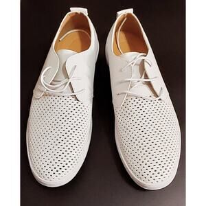 Men's White Breathable Oxford Sneakers (10)